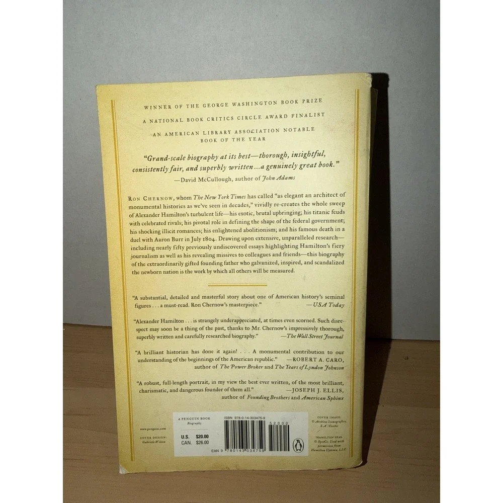 Alexander Hamilton - Paperback By Chernow, Ron